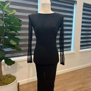 New black midi dress